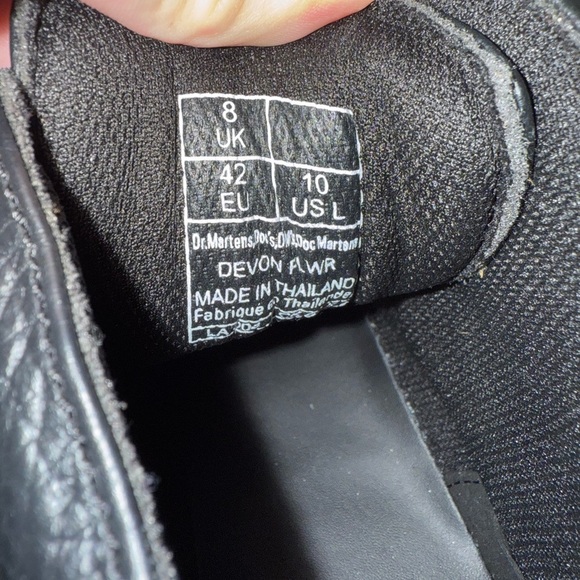 Dr. Martens Devon Flower Leather Boots in Black - Picture 6 of 11